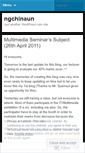 Mobile Screenshot of ngchinaun.wordpress.com