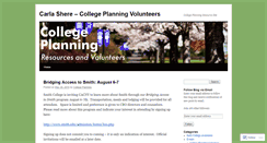 Desktop Screenshot of collegeplanningprogram.wordpress.com