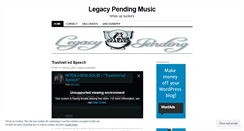 Desktop Screenshot of legacypending.wordpress.com