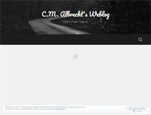Tablet Screenshot of cmalbrecht.wordpress.com