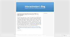 Desktop Screenshot of interactivelaw.wordpress.com