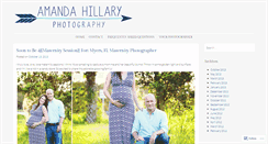 Desktop Screenshot of amandahillaryphotography.wordpress.com