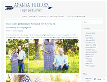 Tablet Screenshot of amandahillaryphotography.wordpress.com