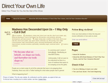 Tablet Screenshot of directyourownlife.wordpress.com
