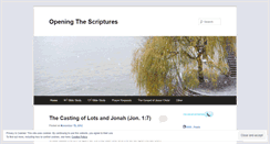 Desktop Screenshot of openingthescriptures.wordpress.com