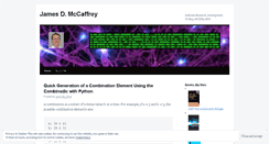 Desktop Screenshot of jamesmccaffrey.wordpress.com