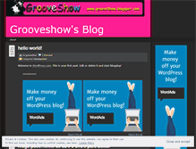 Tablet Screenshot of grooveshow.wordpress.com