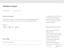 Tablet Screenshot of bluerecipes.wordpress.com