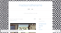 Desktop Screenshot of madisonisthename.wordpress.com