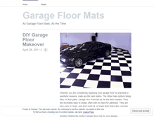 Tablet Screenshot of garagefloormat.wordpress.com