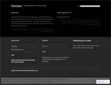 Tablet Screenshot of hampas.wordpress.com