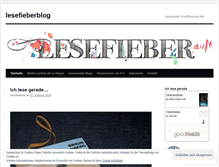 Tablet Screenshot of lesefieberblog.wordpress.com