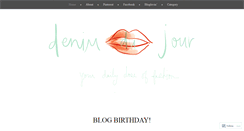 Desktop Screenshot of denimdujour.wordpress.com