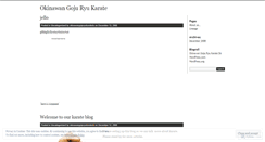 Desktop Screenshot of okinawangojuryukaratedo.wordpress.com
