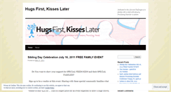 Desktop Screenshot of hugsfirst.wordpress.com