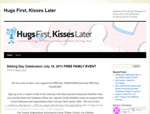 Tablet Screenshot of hugsfirst.wordpress.com