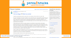 Desktop Screenshot of perezytroika.wordpress.com