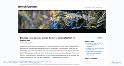 Desktop Screenshot of frenchfurnitur.wordpress.com