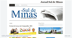 Desktop Screenshot of jornalsuldeminas.wordpress.com
