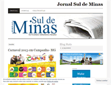 Tablet Screenshot of jornalsuldeminas.wordpress.com