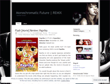 Tablet Screenshot of monochromaticfutureremix.wordpress.com