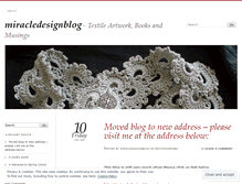 Tablet Screenshot of miracledesignblog.wordpress.com