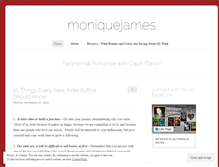 Tablet Screenshot of moniquejames.wordpress.com
