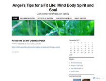 Tablet Screenshot of angelstips.wordpress.com