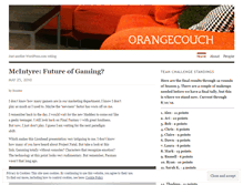 Tablet Screenshot of orangecouch.wordpress.com