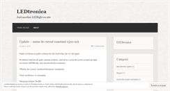 Desktop Screenshot of ledtronica.wordpress.com