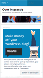 Mobile Screenshot of overinteractie.wordpress.com