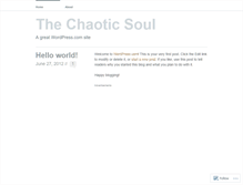 Tablet Screenshot of chaoticashmita.wordpress.com