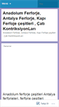 Mobile Screenshot of anadolumferforje.wordpress.com