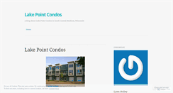 Desktop Screenshot of lakepointcondos.wordpress.com