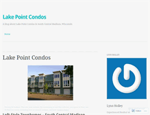 Tablet Screenshot of lakepointcondos.wordpress.com