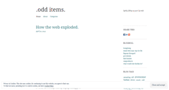 Desktop Screenshot of odditems.wordpress.com