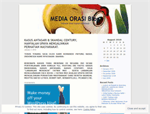 Tablet Screenshot of mediaorasi.wordpress.com