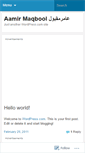 Mobile Screenshot of aamirmaqbool.wordpress.com