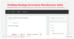 Desktop Screenshot of mandapdecoration.wordpress.com