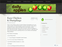 Tablet Screenshot of dailyapples.wordpress.com