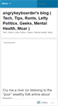 Mobile Screenshot of angrykeyboarder.wordpress.com