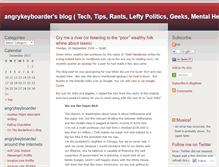 Tablet Screenshot of angrykeyboarder.wordpress.com