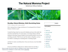 Tablet Screenshot of naturalmomma.wordpress.com
