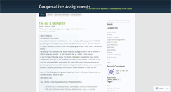 Desktop Screenshot of cooperativeassignments.wordpress.com