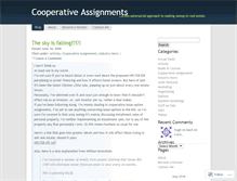 Tablet Screenshot of cooperativeassignments.wordpress.com
