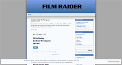 Desktop Screenshot of filmraider.wordpress.com