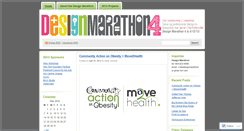 Desktop Screenshot of designmarathon.wordpress.com