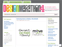 Tablet Screenshot of designmarathon.wordpress.com