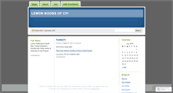 Desktop Screenshot of lemonnoobsofcp.wordpress.com