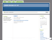 Tablet Screenshot of lemonnoobsofcp.wordpress.com